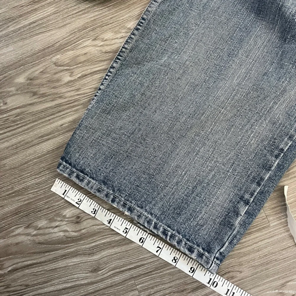Phat Farm Vintage Baggy Wide Leg Denim Jeans Light Wash Mens 42x33 Y2K Hip Hop